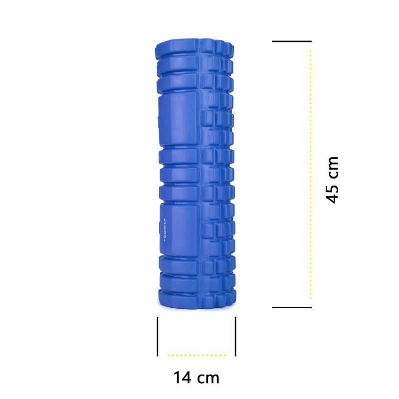Масажний ролик Cornix EVA 45 x 14 см (валик, роллер) XR-0039 Blue