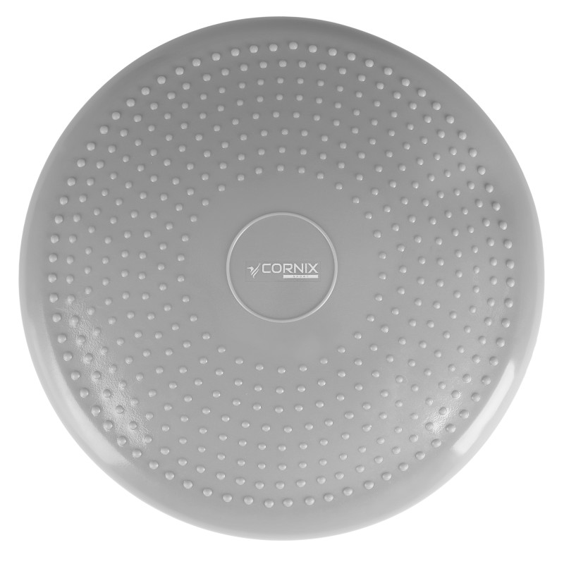 Балансувальна подушка-диск Cornix 33 см (сенсомоторна) масажна XR-0053 Grey