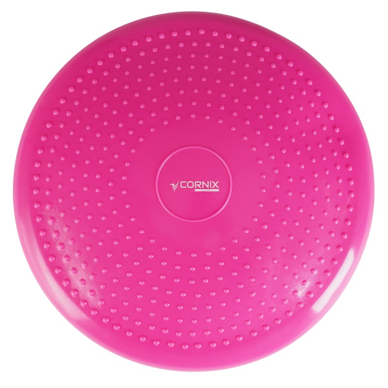 Балансувальна подушка-диск Cornix 33 см (сенсомоторна) масажна XR-0055 Pink
