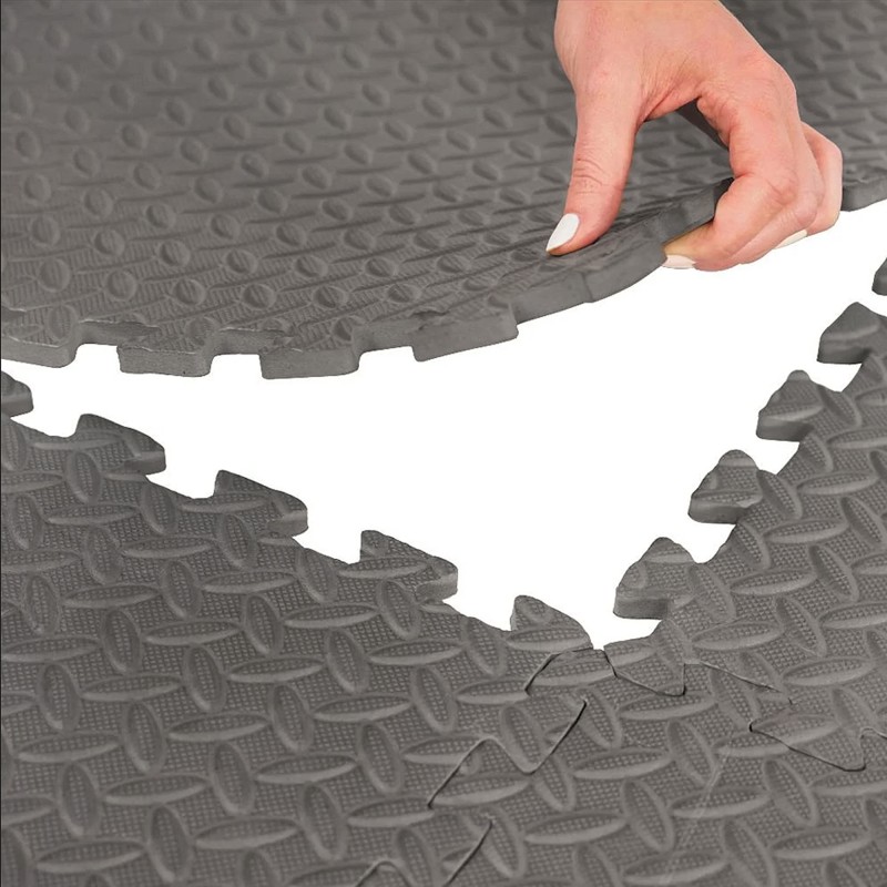 Мат-пазл (ластівчин хвіст) Cornix Mat Puzzle EVA 120 x 120 x 1 cм XR-0072 Black