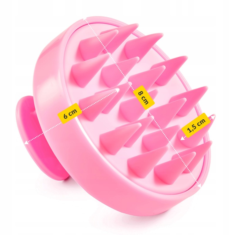 Щітка-масажер 4FIZJO для миття голови Pink (P-5907739315144)
