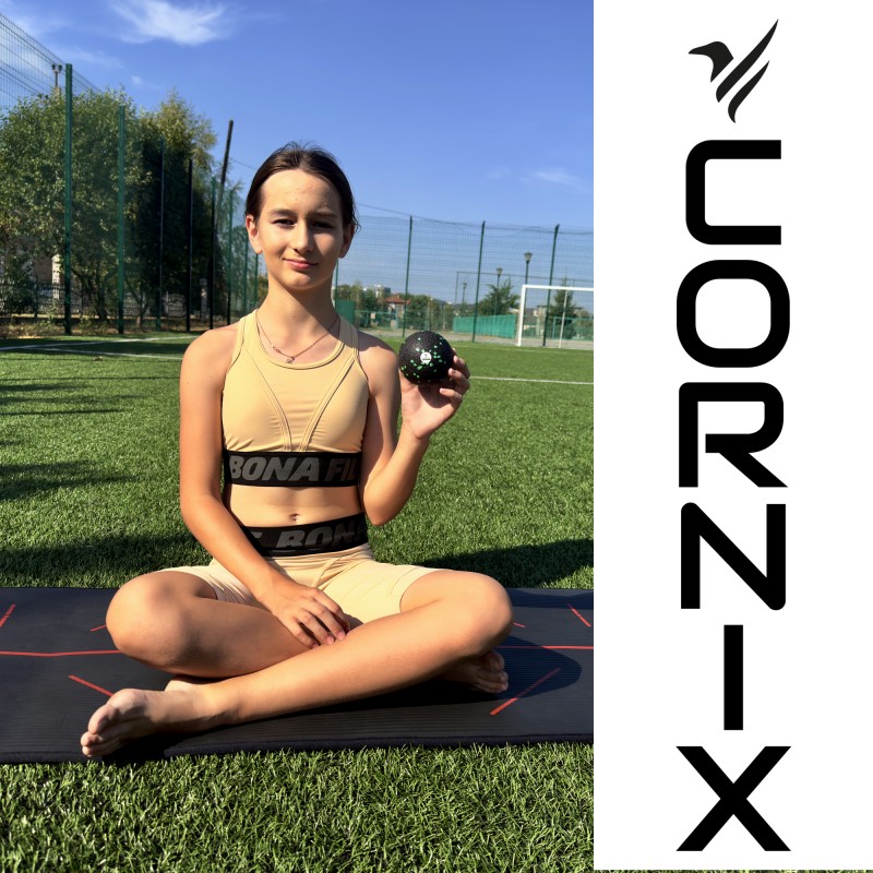 Масажний набір Cornix (Ball 8 см, Duoball 8 х 16 см та Foam Roller 30 х 15 см) XR-0079