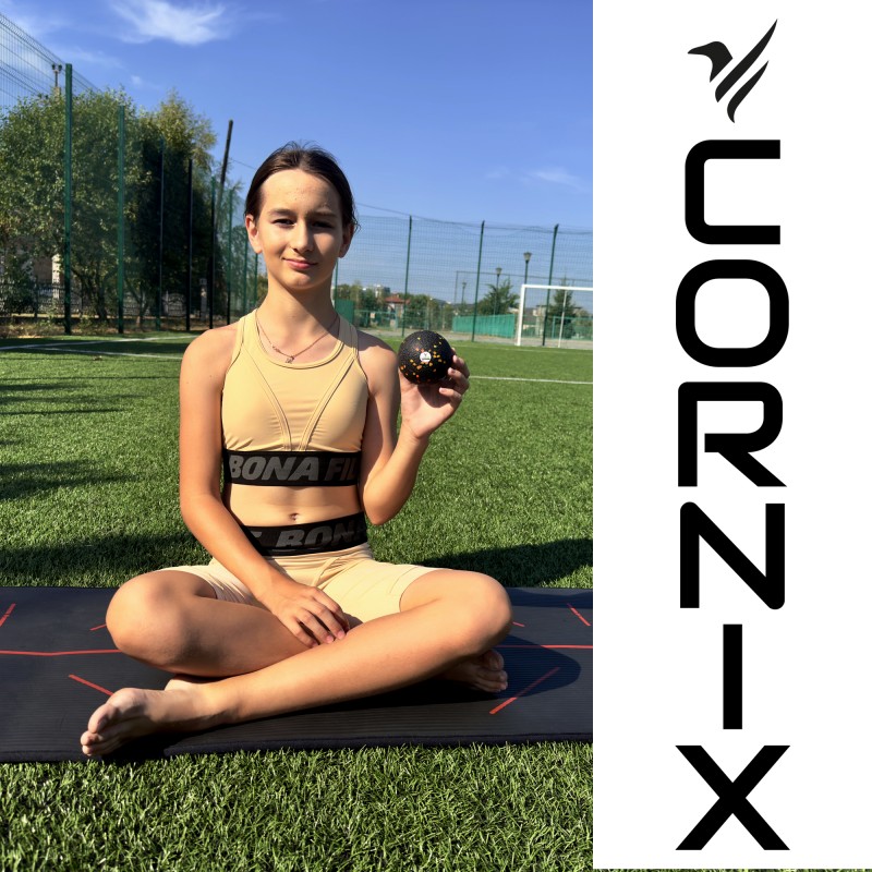 Масажний набір Cornix (Ball 8 см, Duoball 8 х 16 см та Foam Roller 30 х 15 см) XR-0081