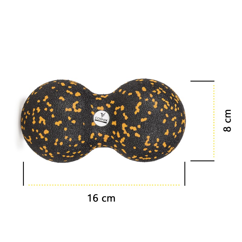Масажний набір Cornix (Ball 8 см, Duoball 8 х 16 см та Foam Roller 30 х 15 см) XR-0081
