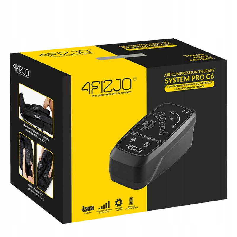 Апарат для пресотерапії та лімфодренажу 4FIZJO 6-и камерний PRO-C6 (P-5907739316066)