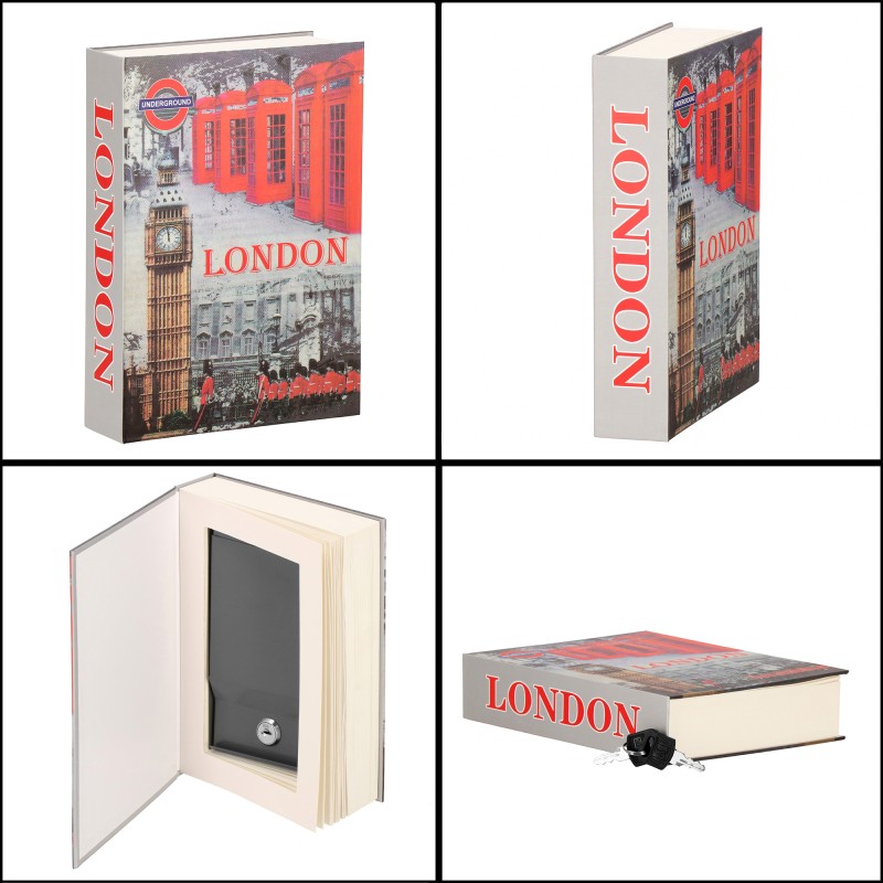 Книга-сейф (кешбокс) Springos 22 x 15.5 x 4.5 см для зберігання грошей та цінностей HA5049