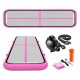 Мат гімнастичний надувний 4FIZJO Air Track Mat 400 x 100 x 15 см White/Pink (P-5907739311788)
