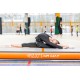 Мат гімнастичний надувний 4FIZJO Air Track Mat 400 x 100 x 15 см White/Pink (P-5907739311788)