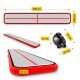 Мат гімнастичний надувний 4FIZJO Air Track Mat 600 x 100 x 15 см White/Red (P-5907739311801)