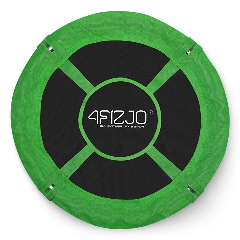 Гойдалка-гніздо кругла 4FIZJO L 100 см Black/Green (P-5907739314512)