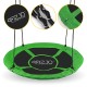 Гойдалка-гніздо кругла 4FIZJO L 100 см Black/Green (P-5907739314512)