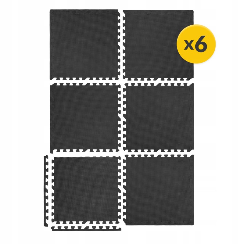 Мат-пазл (ластівчин хвіст) 4FIZJO Mat Puzzle EVA 180 x 120 x 1 cм Black (P-5907739310378)