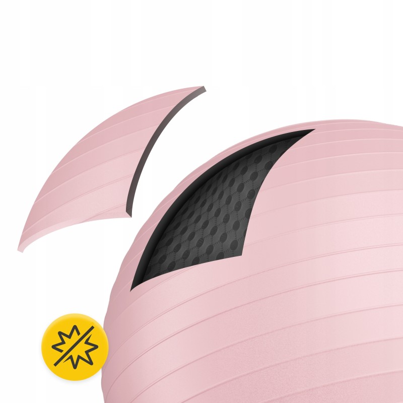М'яч для фітнесу (фітбол) 4FIZJO 65 см Anti-Burst Pink (P-5907739317384)