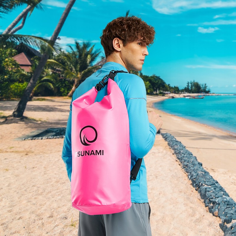 Гермомішок TSUNAMI Dry Pack 30 л водозахисний Pink (P-5907739314093)