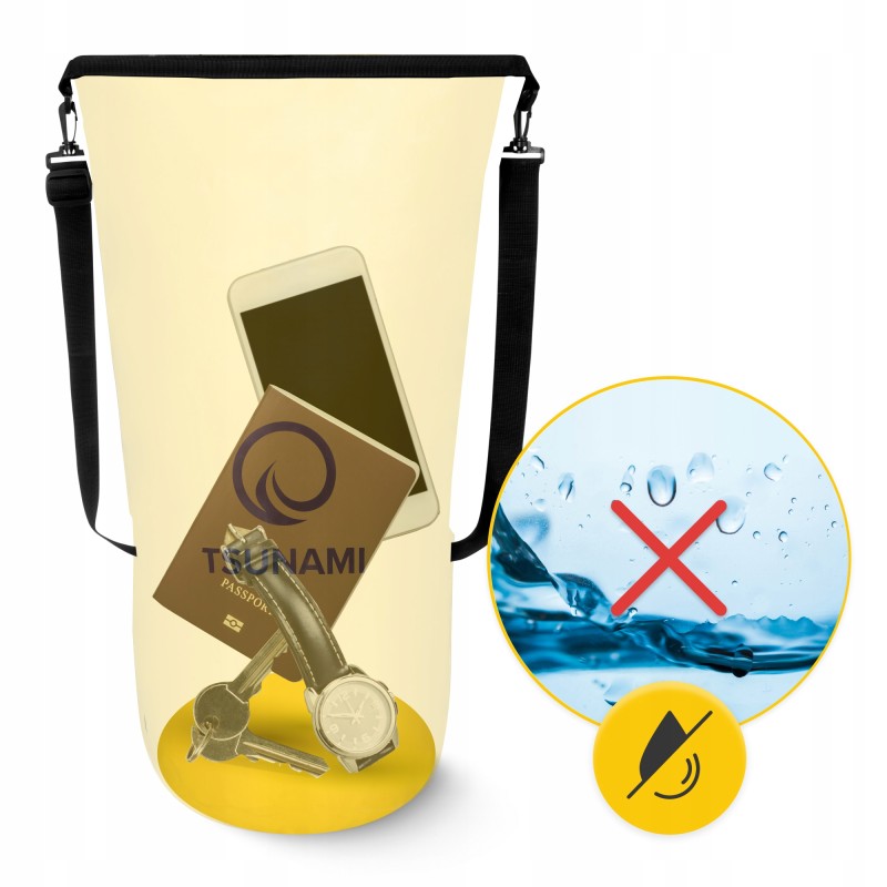 Гермомішок TSUNAMI Dry Pack 30 л водозахисний Yellow (P-5907739314086)