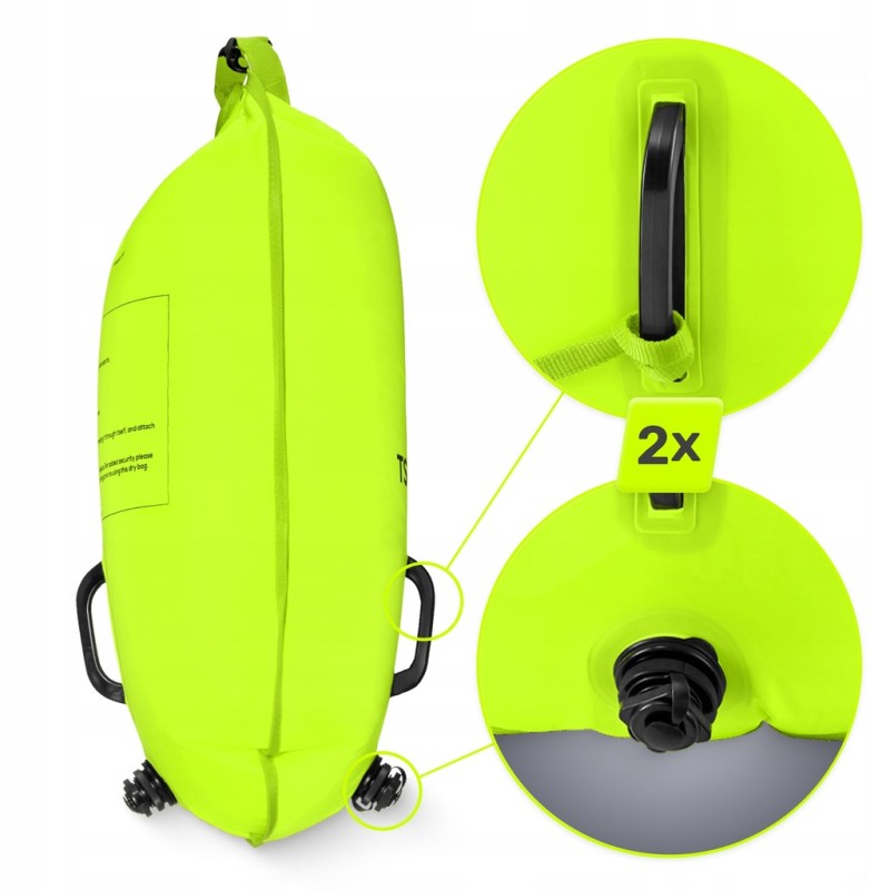 Буй для плавання TSUNAMI надувний 2 в 1 Yellow (P-5907739314024)
