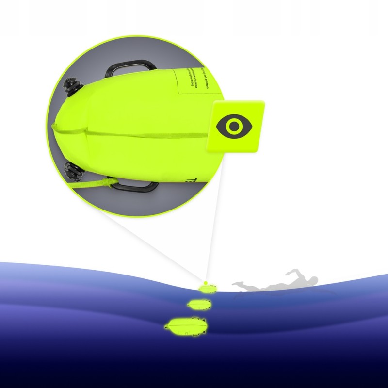 Буй для плавання TSUNAMI надувний 2 в 1 Yellow (P-5907739314024)