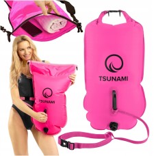 Буй для плавання TSUNAMI надувний 2 в 1 Pink (P-5907739314031)