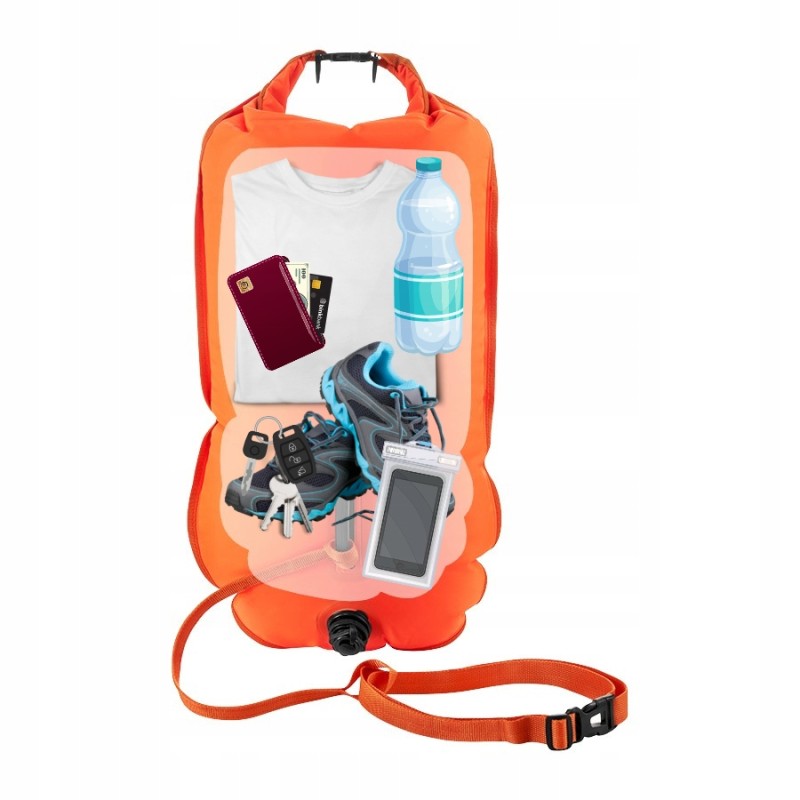 Буй для плавання TSUNAMI Pro надувний 3 в 1 Orange (P-5907739314048)