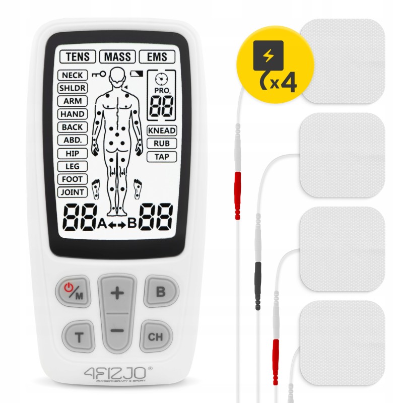 Апарат для електростимуляції м'язів 4FIZJO Combo MED+ 3 в 1 (P-5907739317117)
