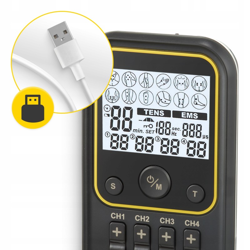 Апарат для електростимуляції м'язів 4FIZJO Combo PRO+ 2 в 1 (P-5907739317124)