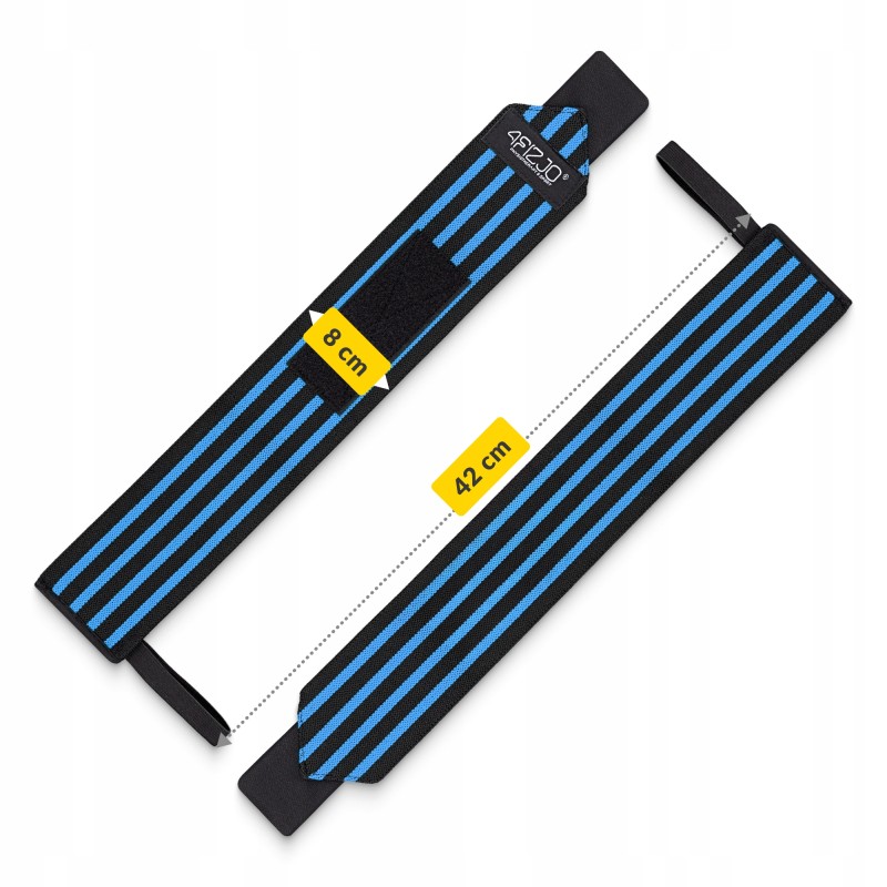 Бинти для зап'ясть (кистьові бинти) 4FIZJO Wrist Wraps Black/Blue (P-5907739317445)