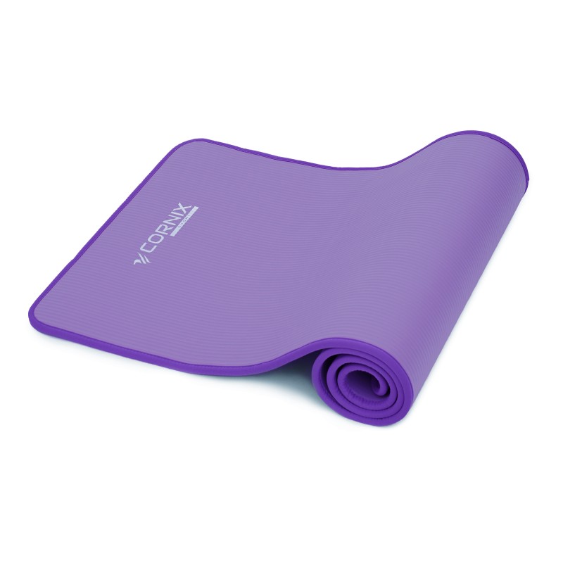Килимок спортивний Cornix NBR 183 x 61 x 1 cм для йоги та фітнесу XR-0093 Purple/Purple