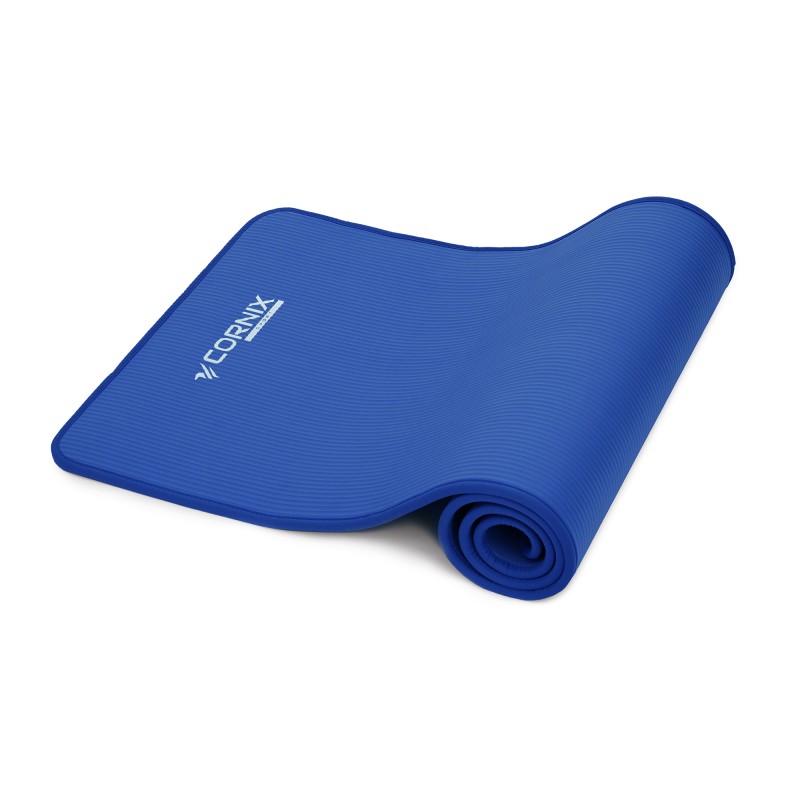 Килимок спортивний Cornix NBR 183 x 61 x 1 cм для йоги та фітнесу XR-0096 Blue/Blue