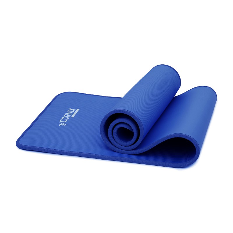 Килимок спортивний Cornix NBR 183 x 61 x 1 cм для йоги та фітнесу XR-0096 Blue/Blue
