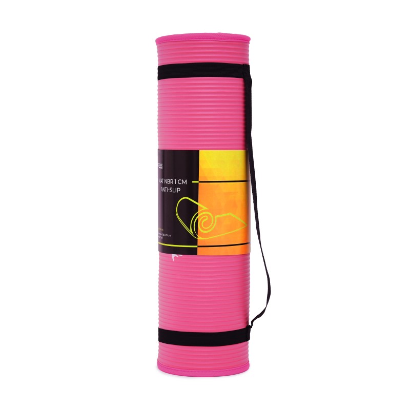 Килимок спортивний Cornix NBR 183 x 61 x 1 cм для йоги та фітнесу XR-0097 Pink/Pink