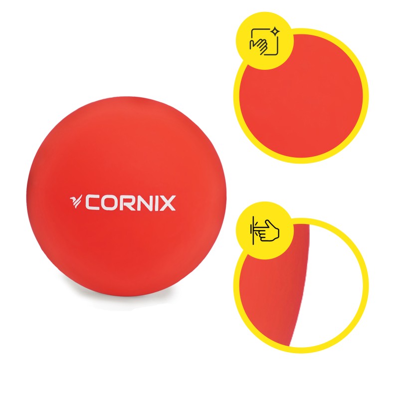 Масажний м'яч Cornix Lacrosse Ball 6.3 см XR-0117 Red