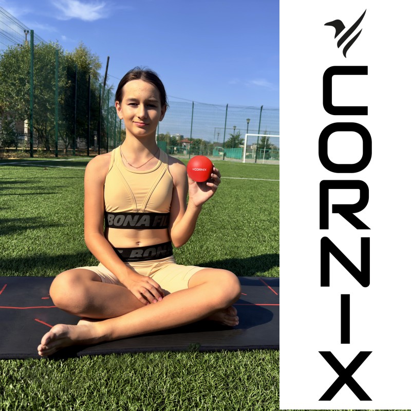 Масажний м'яч Cornix Lacrosse Ball 6.3 см XR-0117 Red