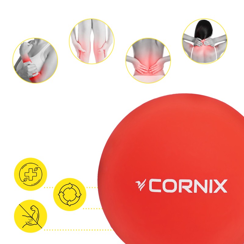 Масажний м'яч Cornix Lacrosse Ball 6.3 см XR-0117 Red