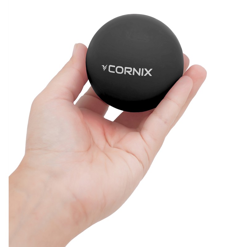 Масажний м'яч Cornix Lacrosse Ball 6.3 см XR-0118 Black