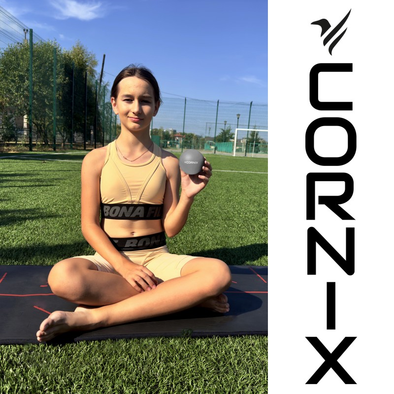 Масажний м'яч Cornix Lacrosse Ball 6.3 см XR-0120 Grey
