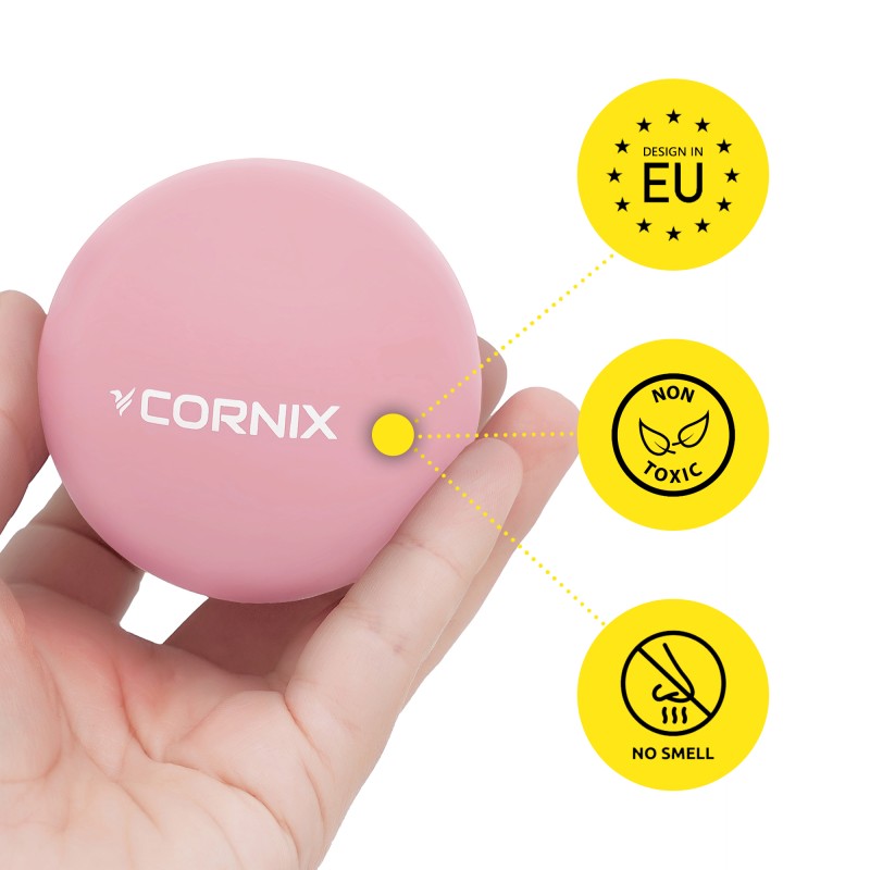 Масажний м'яч Cornix Lacrosse Ball 6.3 см XR-0121 Pink