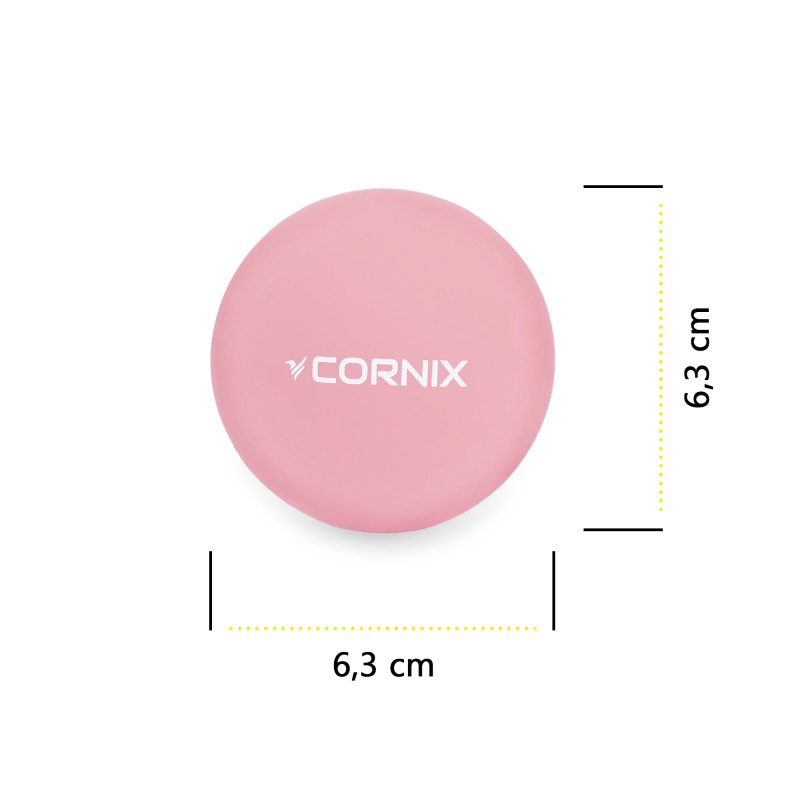 Масажний м'яч Cornix Lacrosse Ball 6.3 см XR-0121 Pink