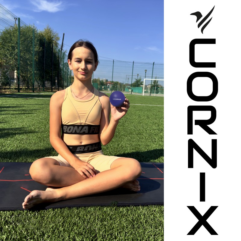 Масажний м'яч Cornix Lacrosse Ball 6.3 см XR-0229 Navy Blue