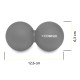 Масажний м'яч Cornix Lacrosse DuoBall 6.3 x 12.6 см XR-0115 Grey