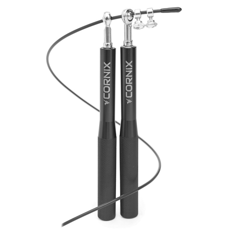Скакалка швидкісна для кросфіту Cornix Speed Rope XR-0152 Black