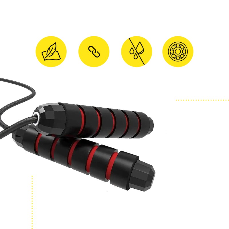 Скакалка швидкісна для кросфіту Cornix Speed Rope Classic XR-0150 Black/Red