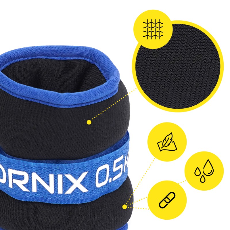 Обважнювачі-манжети для ніг та рук Cornix 2 x 0.5 кг XR-0172
