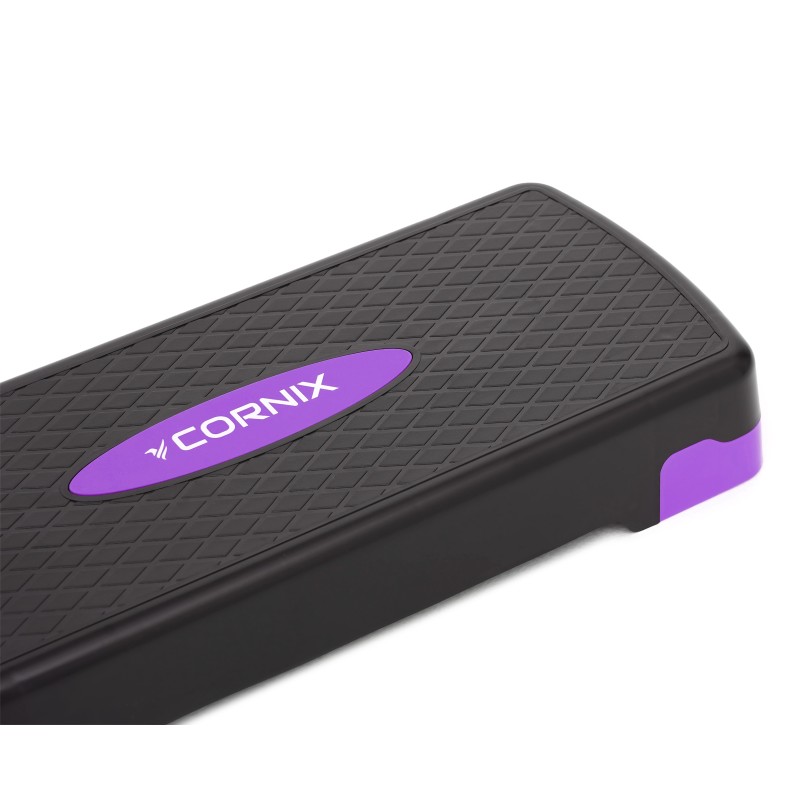 Степ-платформа 2-ступінчаста Cornix 68 х 28 х 10-15 см XR-0188 Black/Purple