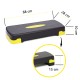 Степ-платформа 2-ступінчаста Cornix 68 х 28 х 10-15 см XR-0192 Black/Yellow