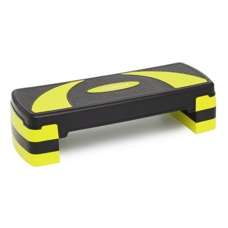 Степ-платформа 3-ступінчаста Cornix 78 х 29 х 10-20 см XR-0187 Black/Yellow
