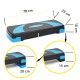 Степ-платформа 3-ступінчаста Cornix 78 х 29 х 10-20 см XR-0186 Black/Blue