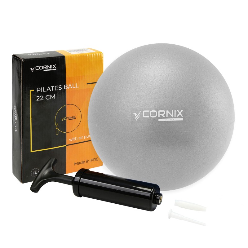 М'яч для пілатесу, йоги, реабілітації Cornix MiniGYMball 22 см XR-0227 Grey