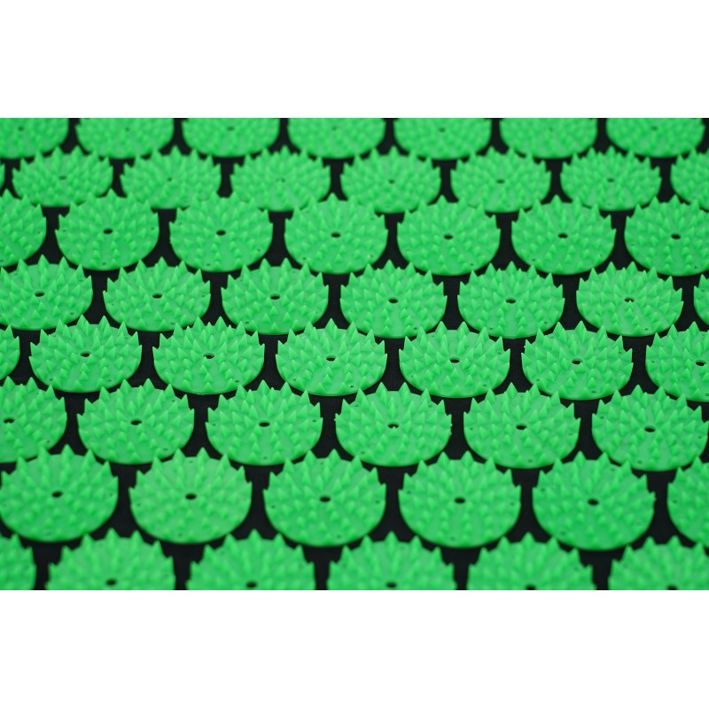 Килимок акупунктурний з валиком Cornix Classic Mat Аплікатор Кузнєцова XR-0110 Black/Green