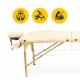 Масажний стіл складний 4FIZJO Massage Table+ Wood W60 Beige (P-5907739318367)