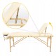 Масажний стіл складний 4FIZJO Massage Table+ Wood W60 Beige (P-5907739318367)